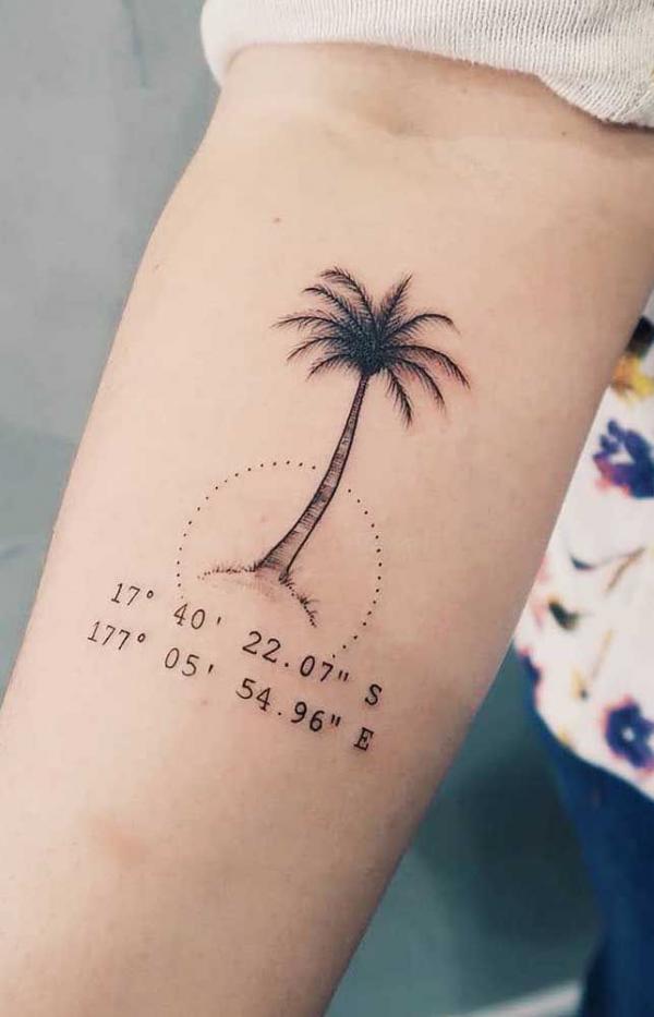 70 Coordinates Tattoo Ideas with Meaning