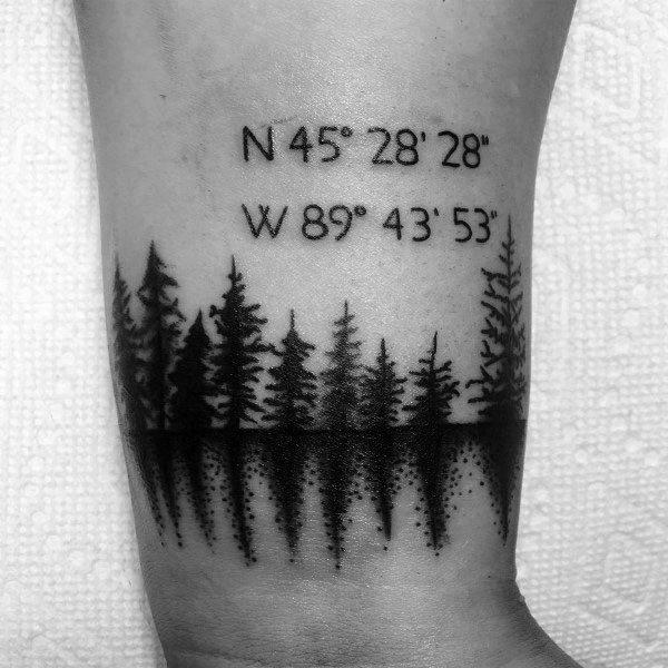70 Coordinates Tattoo Ideas with Meaning