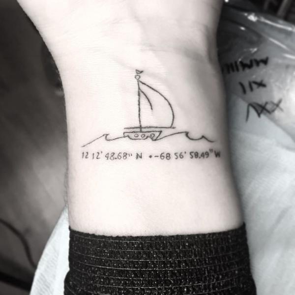 70 Coordinates Tattoo Ideas with Meaning
