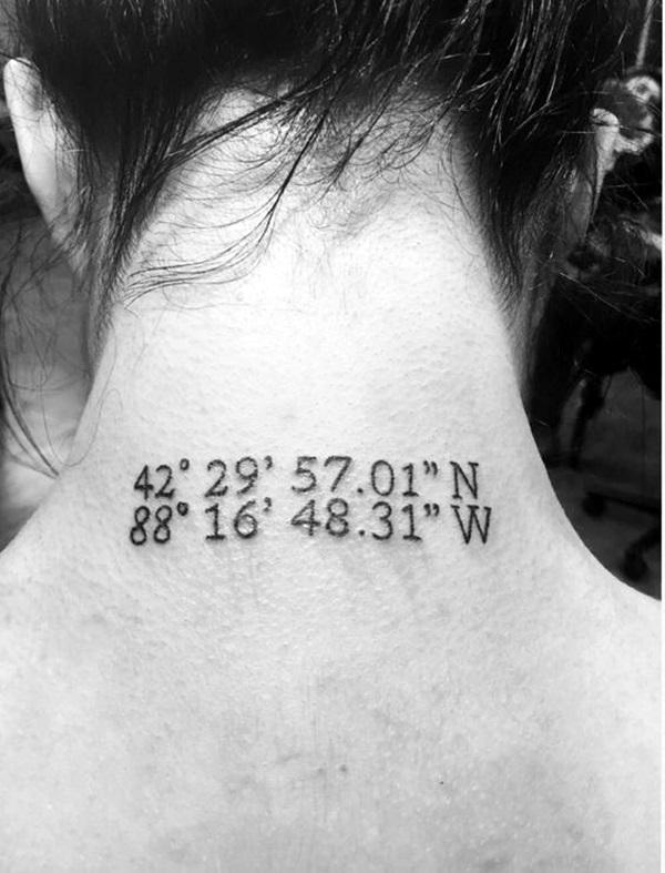 70 Coordinates Tattoo Ideas with Meaning
