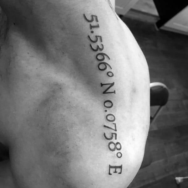 70 Coordinates Tattoo Ideas with Meaning