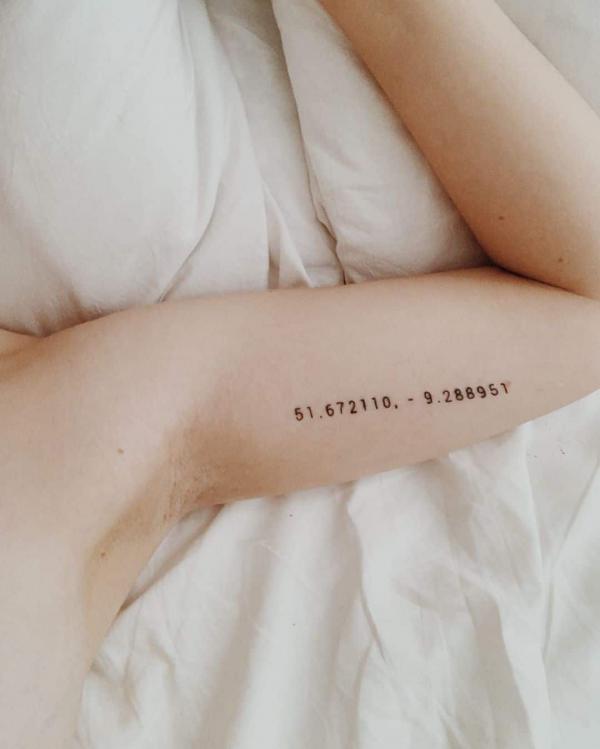 70 Coordinates Tattoo Ideas with Meaning