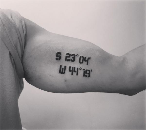70 Coordinates Tattoo Ideas with Meaning