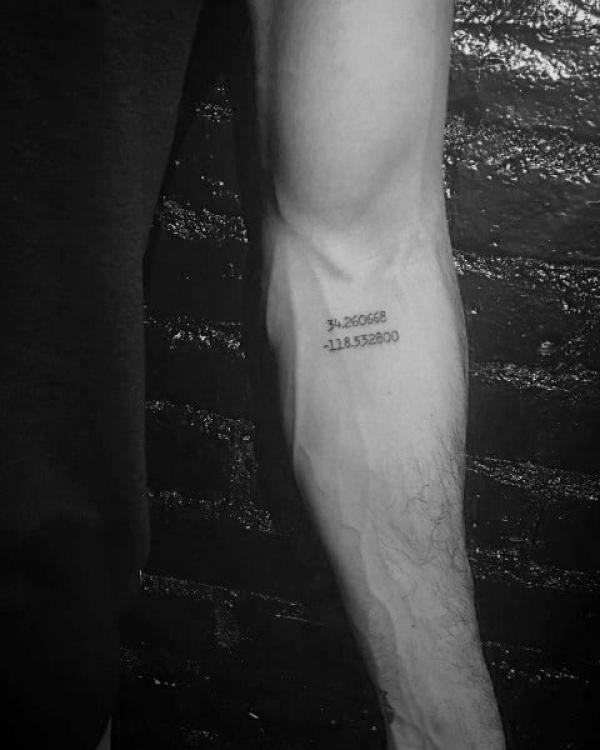 70 Coordinates Tattoo Ideas with Meaning