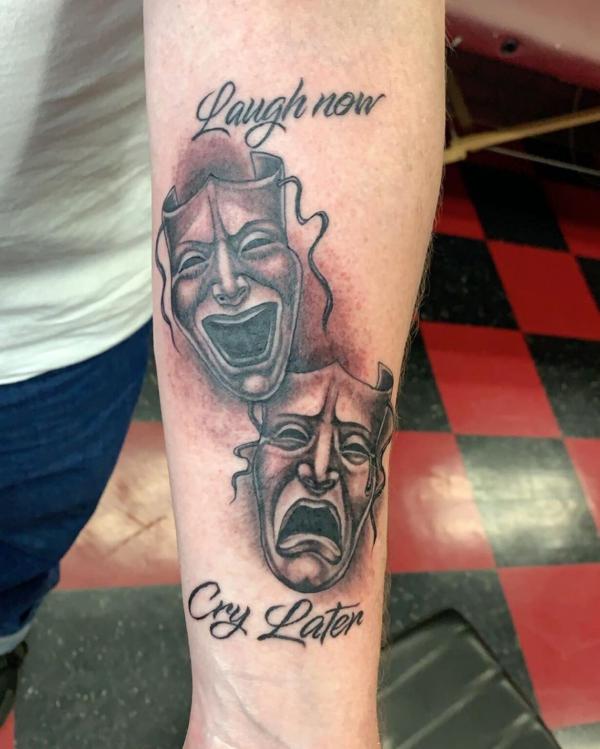 80 Laugh Now Cry Later Tattoo Designs with Meaning