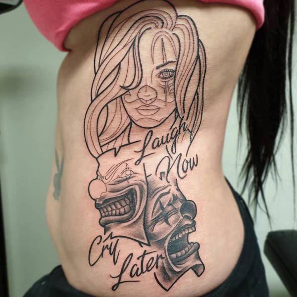 80 Laugh Now Cry Later Tattoo Designs with Meaning