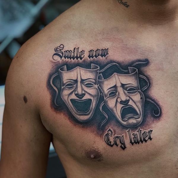 80 Laugh Now Cry Later Tattoo Designs with Meaning