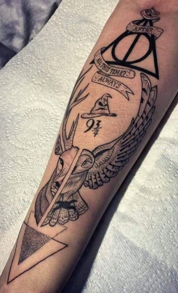 100 Deathly Hallows Tattoo Ideas with Meaning