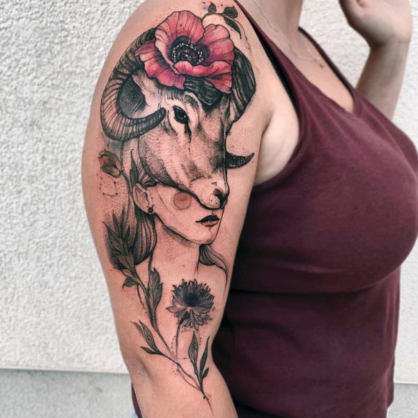 125 Aries Tattoo Designs: Ideas, Styles and Meaning