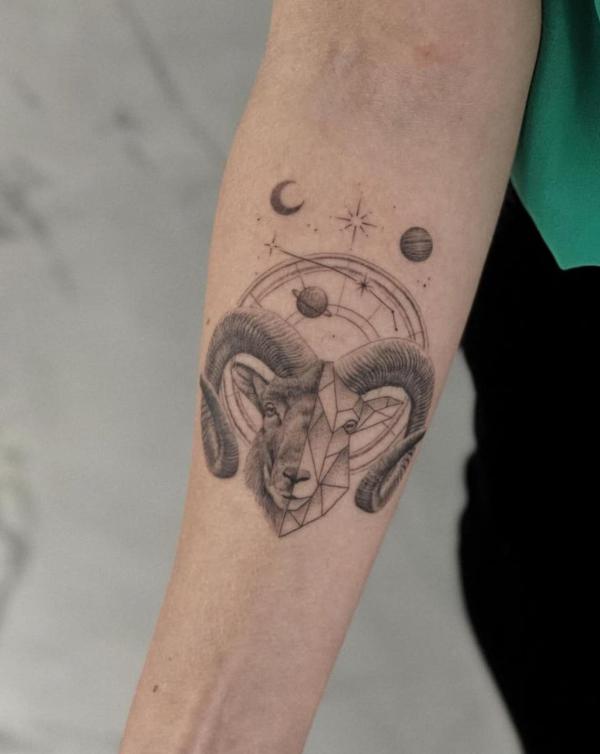 125 Aries Tattoo Designs: Ideas, Styles and Meaning
