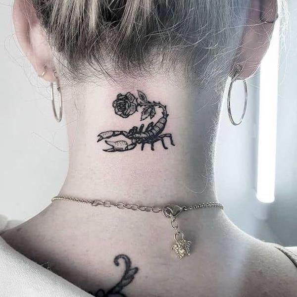 70 Masterful Rose Neck Tattoos and Their Meanings