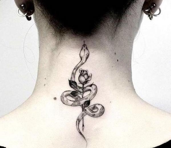 70 Masterful Rose Neck Tattoos and Their Meanings