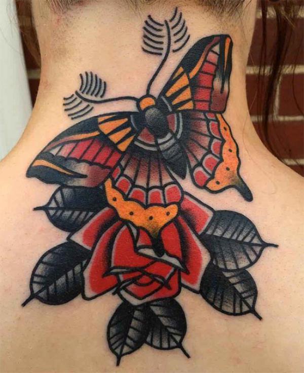 70 Masterful Rose Neck Tattoos and Their Meanings