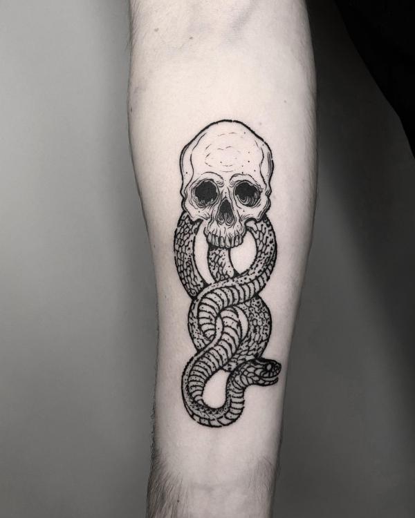 60 Daring Death Eater Tattoo Designs