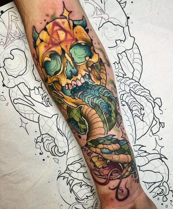 60 Daring Death Eater Tattoo Designs
