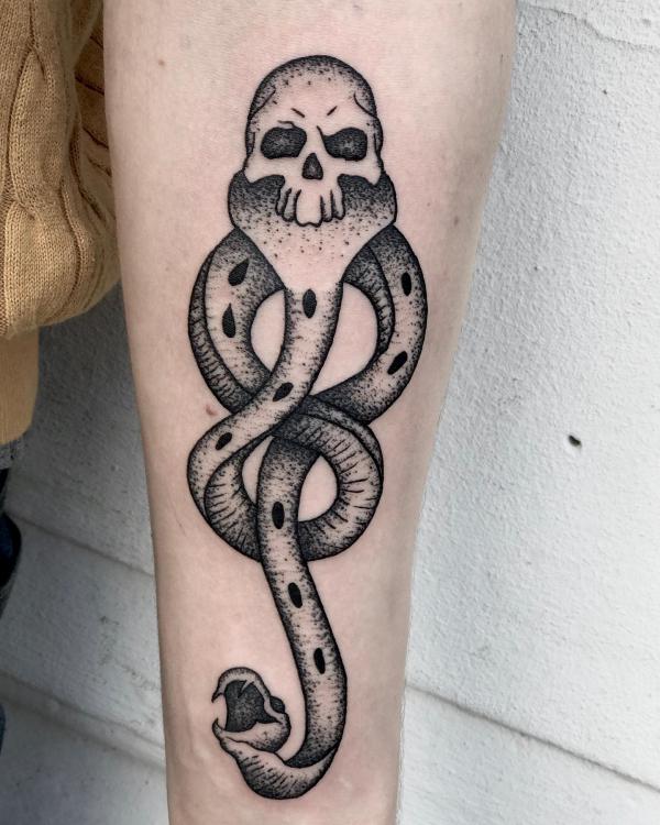 60 Daring Death Eater Tattoo Designs