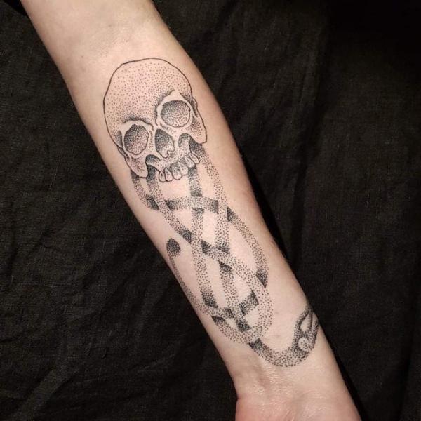 60 Daring Death Eater Tattoo Designs
