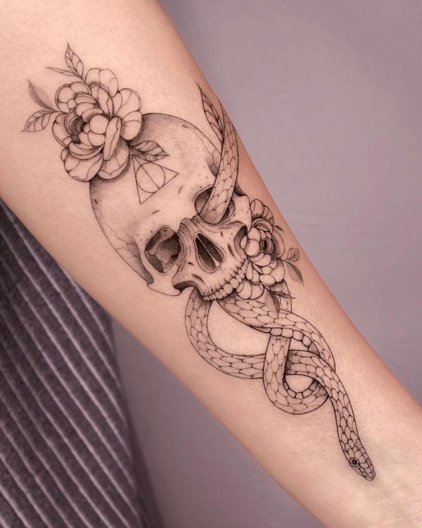 60 Daring Death Eater Tattoo Designs