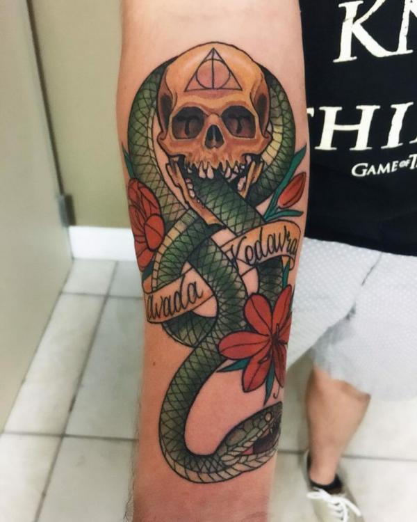 60 Daring Death Eater Tattoo Designs