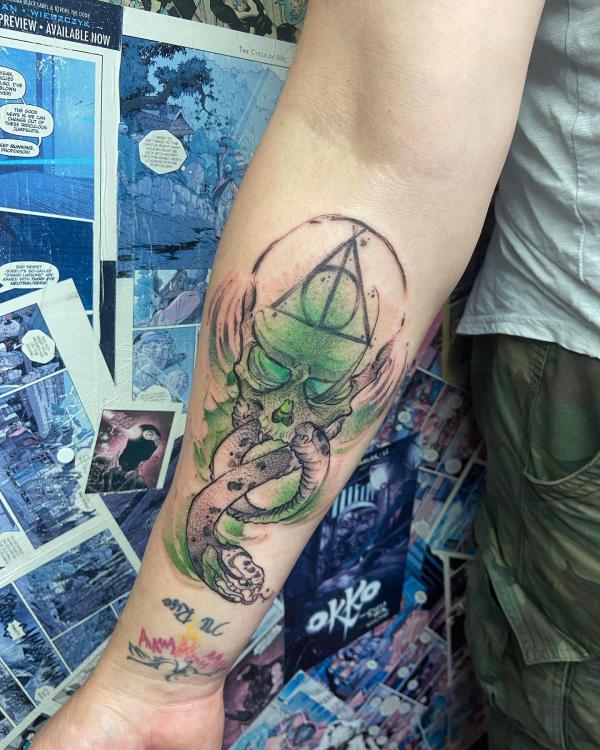 60 Daring Death Eater Tattoo Designs