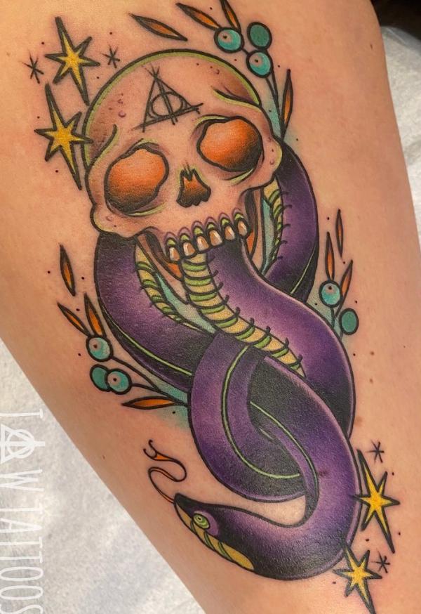 60 Daring Death Eater Tattoo Designs