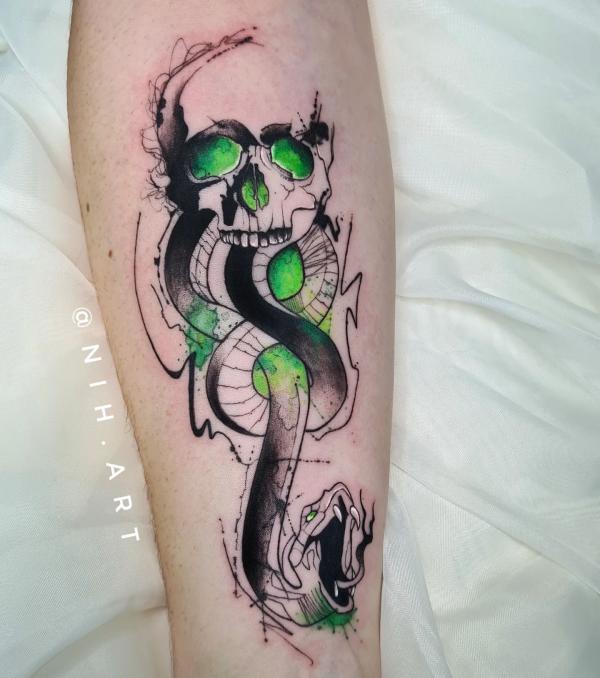 60 Daring Death Eater Tattoo Designs