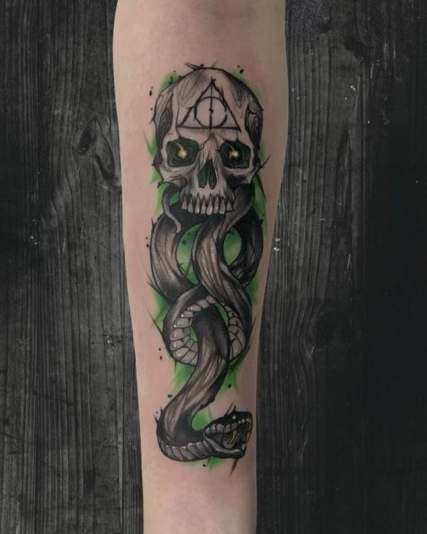 60 Daring Death Eater Tattoo Designs