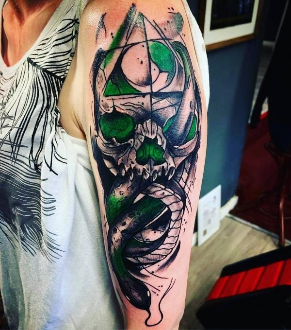 60 Daring Death Eater Tattoo Designs
