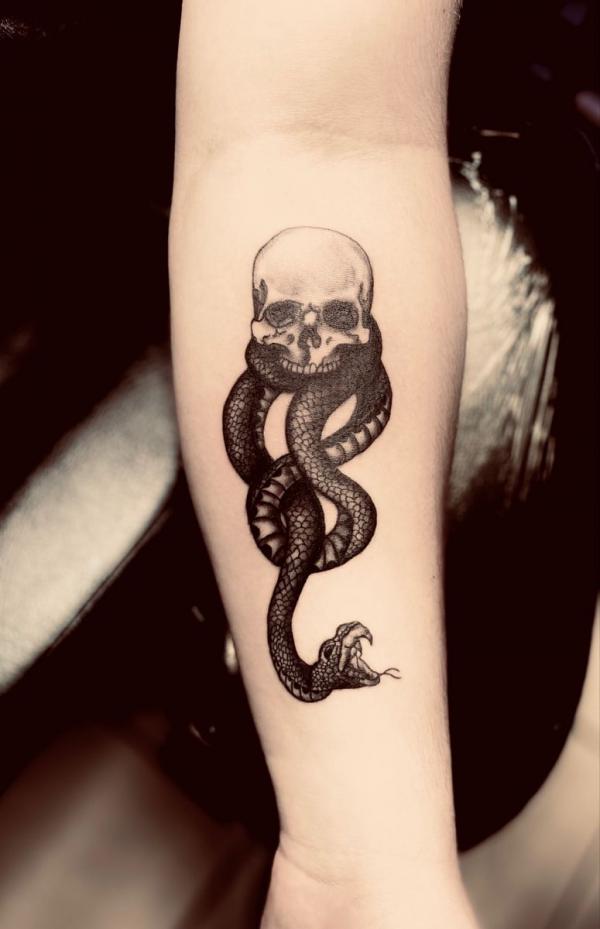 60 Daring Death Eater Tattoo Designs