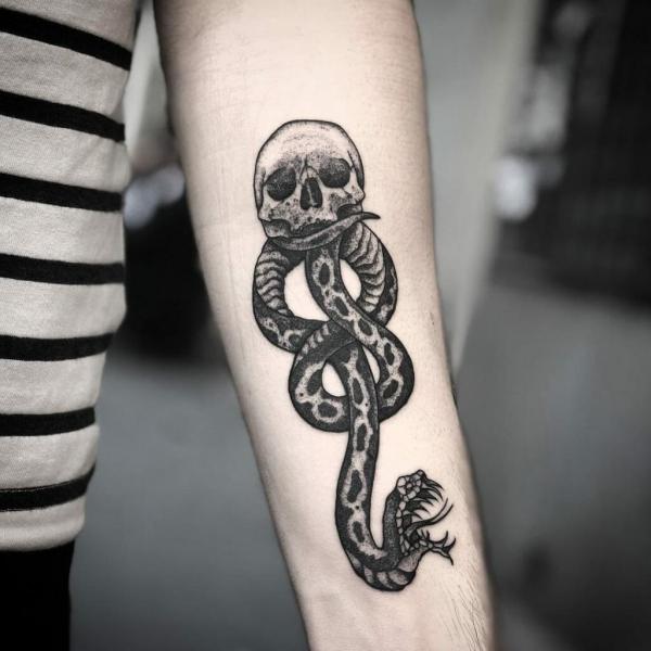 60 Daring Death Eater Tattoo Designs