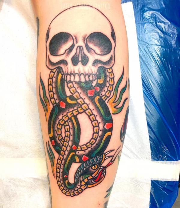 60 Daring Death Eater Tattoo Designs