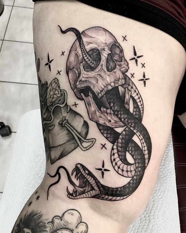 60 Daring Death Eater Tattoo Designs