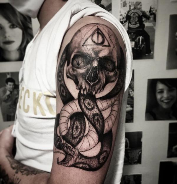 60 Daring Death Eater Tattoo Designs