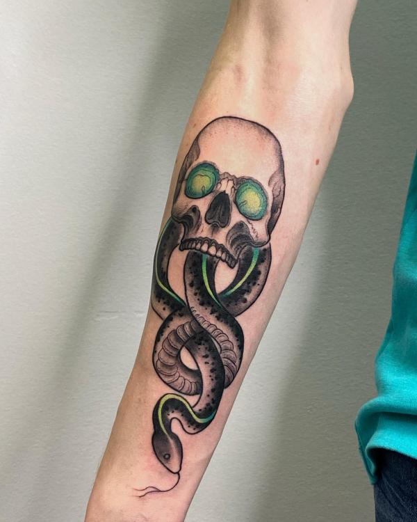 60 Daring Death Eater Tattoo Designs