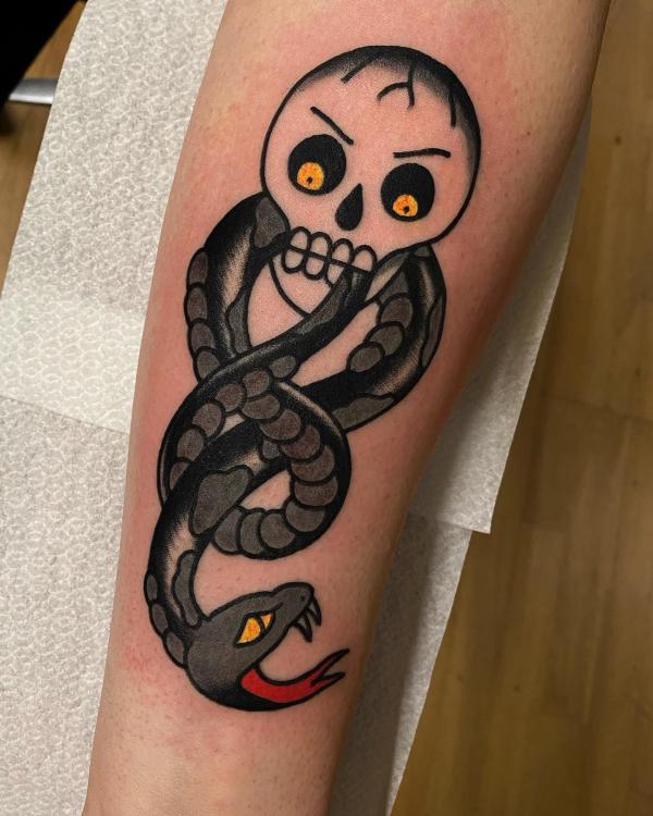 60 Daring Death Eater Tattoo Designs