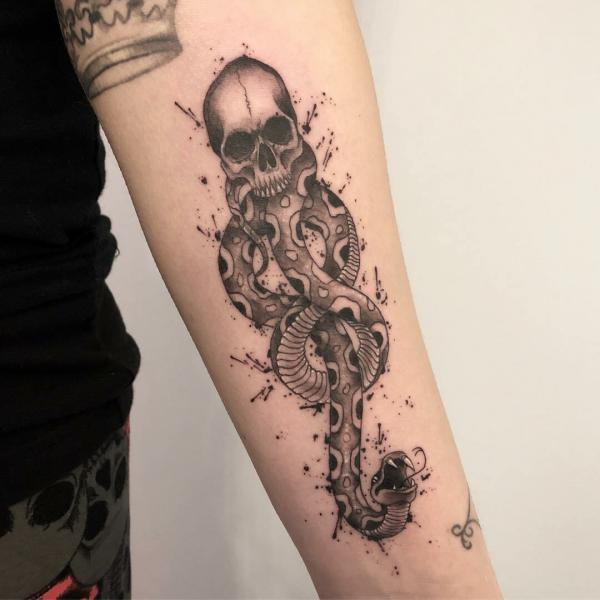 60 Daring Death Eater Tattoo Designs