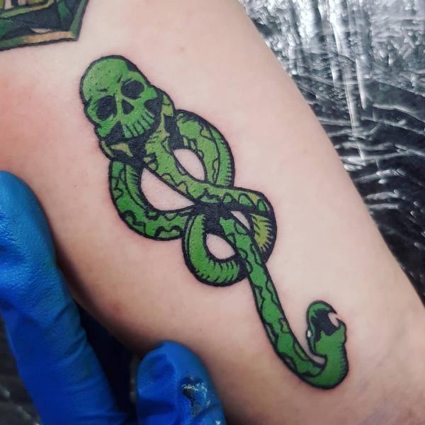 60 Daring Death Eater Tattoo Designs