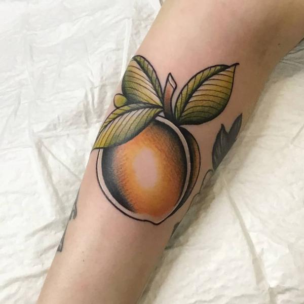 50 Peach Tattoo Designs with Meaning