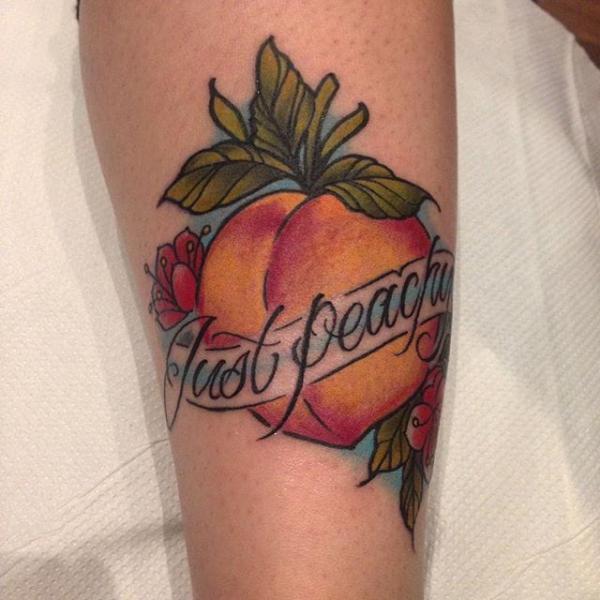 50 Peach Tattoo Designs with Meaning