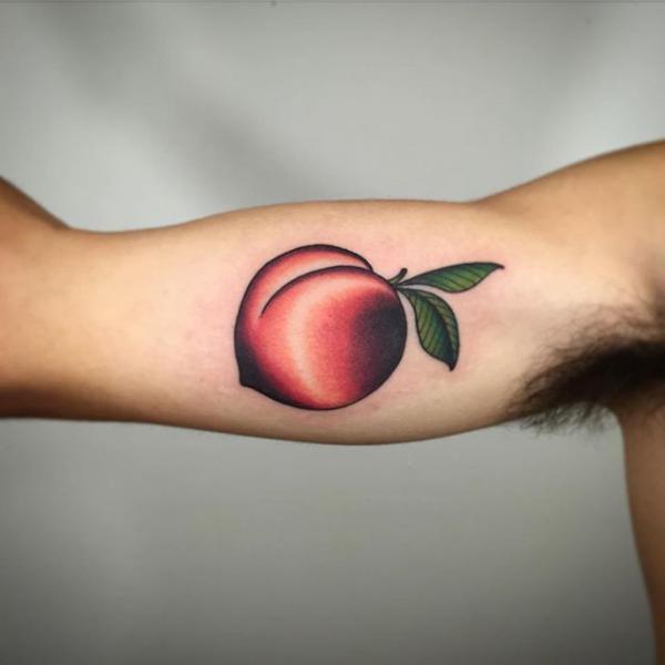 50 Peach Tattoo Designs with Meaning