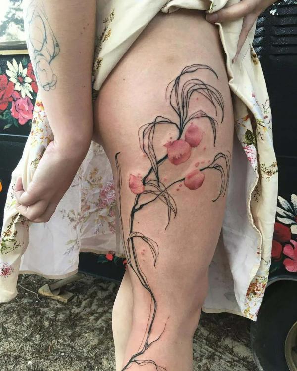 50 Peach Tattoo Designs with Meaning