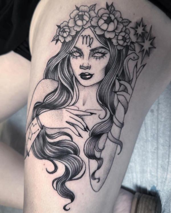 85 Virgo Tattoo Designs with Meanings