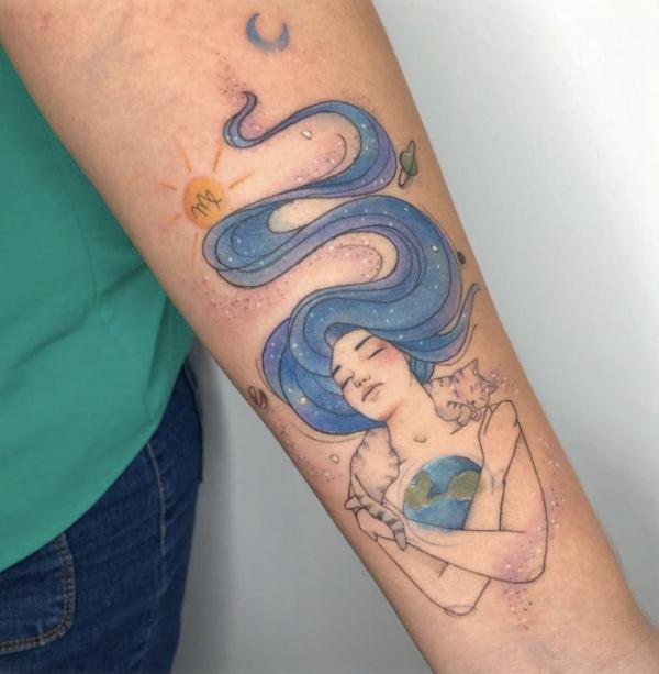 85 Virgo Tattoo Designs with Meanings