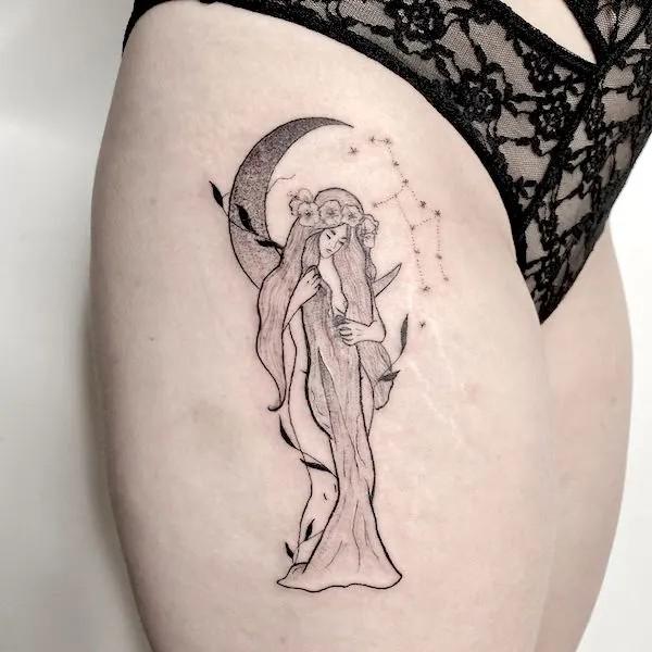 85 Virgo Tattoo Designs with Meanings