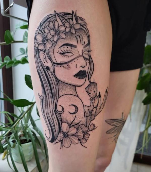 85 Virgo Tattoo Designs with Meanings