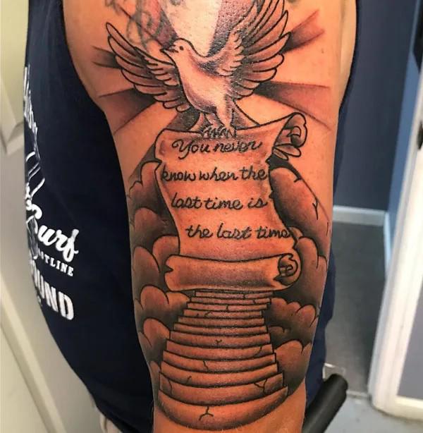 50 Staircase to heaven tattoos with Meaning