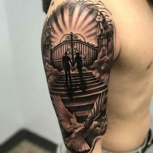 50 Staircase to heaven tattoos with Meaning