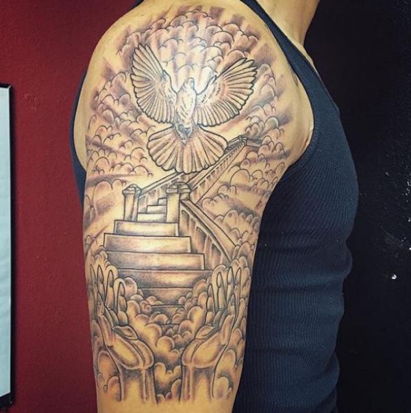 50 Staircase to heaven tattoos with Meaning