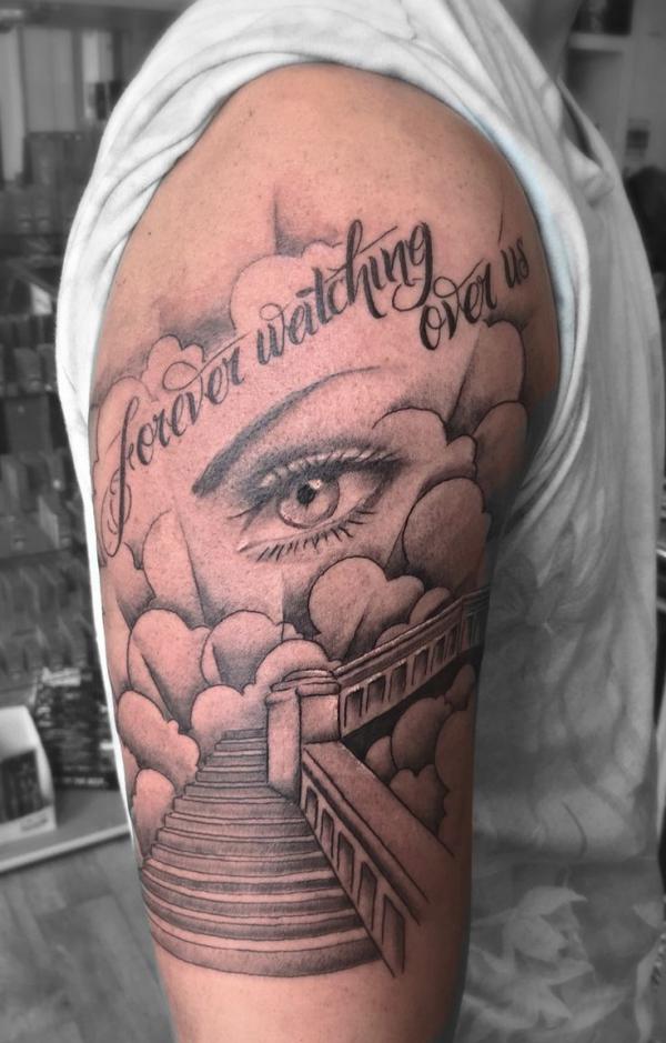 50 Staircase to heaven tattoos with Meaning