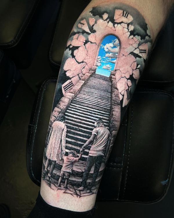 50 Staircase to heaven tattoos with Meaning